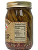 Nutrition label for the Dutch Kettle Amish Homemade Hot Pickled Dilly Beans.