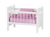 White 25Inch Long Wooden Baby Doll Crib.  Bedding not included.