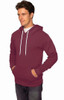 Men's and Ladies' Fleece Pullover Hoodie in burgundy from Royal Apparel at Harvest Array