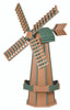 Mahogany and Turf Green Jumbo Size Poly Windmill on harvestarray.com