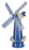 Jumbo Size Poly Windmill - Bright Blue and Ivory