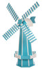Jumbo Size Poly Windmill  in Aruba Blue and White