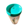 Teal Lid top view of the Escape to paradise, 16 ounce Tumbler available to purchase online at Harvest Array.