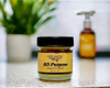 Shop Harvest Array for an All Natural, All Purpose Healing Salve in a travel size jar.
