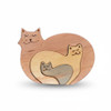 Three Cats Wooden Animal Puzzles