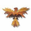 Mythical Phoenix decoration, wall plaque, with measurements of 12"x12".  Visit harvestarray.com for purchasing.