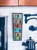 Coffee Cup Mug Holder can be easily hung on the wall above your coffee nook to add color and convenience.