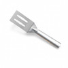 Rada Silver Brushed Aluminum Spatula: Face Dimensions: 3⅜ x 2", Total Length: 8¾". Made in the USA. Order now from Harvest Array for your next party server.