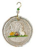 Easter Bunny playing with Baby Chick Suncatcher from Harvest Array