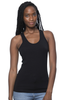 Women's Tri-blend Racerback Tank Top in Black From Harvest Array