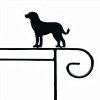 Dog - Garden Flag Holders with Decorative Emblems