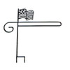 Garden Flag Holders with Decorative American Flag Emblem