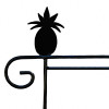 Pineapple - Garden Flag Holders with Decorative Emblems