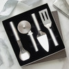 Rada Ultimate Utensil Gift Set with Pizza Cutter Ice Cream Scoop Pie Server Spatula is packed in a gift box
