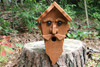 Wizard Shaped Amish Made Birdhouse in the forest