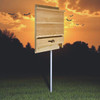 Triple-Celled Cedar Bat House for 200 Bats helps rid your yard f mosquitoes. Pole Not Included.