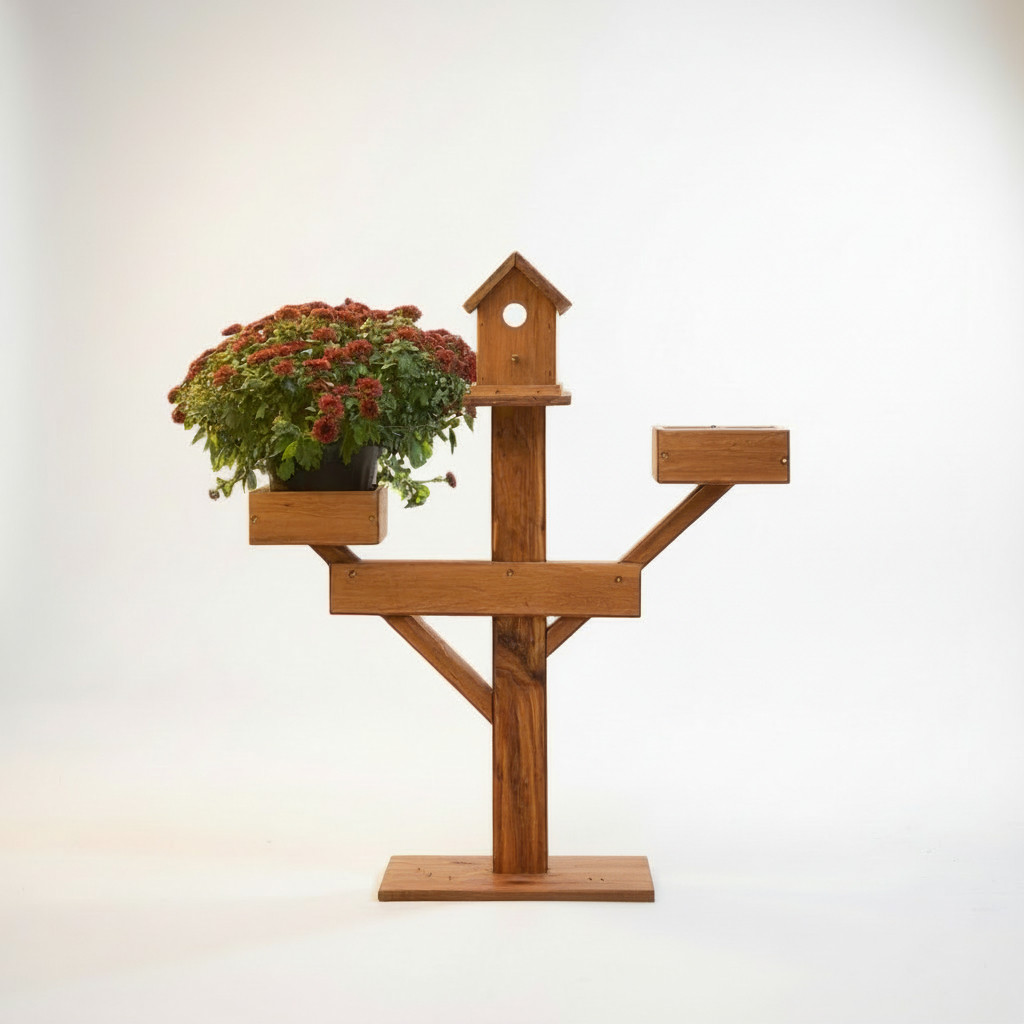 M & M Enterprises Birdhouse Planter