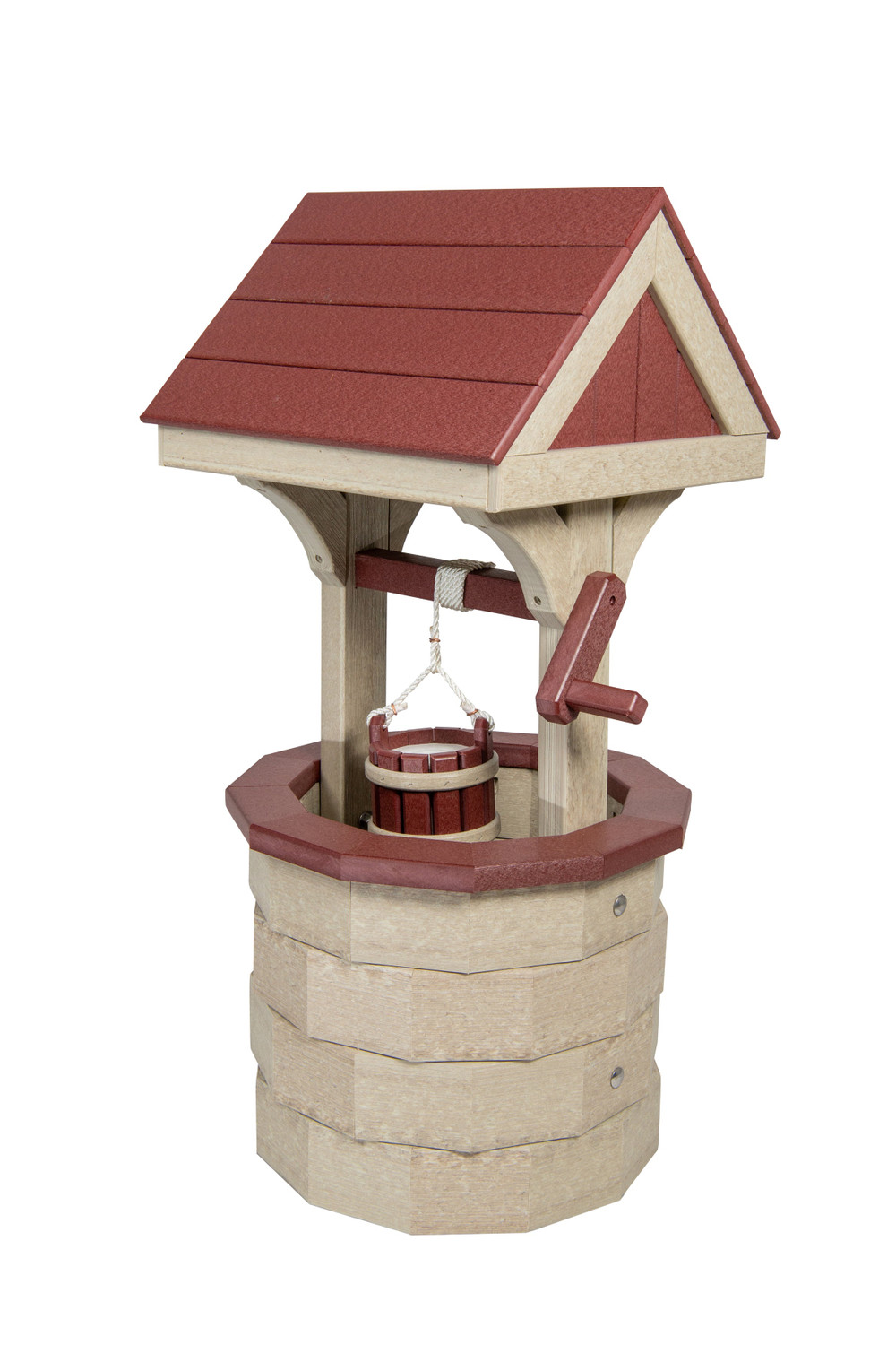 Small Poly Wishing Well – Decorative Maintenance-Free Garden Accent