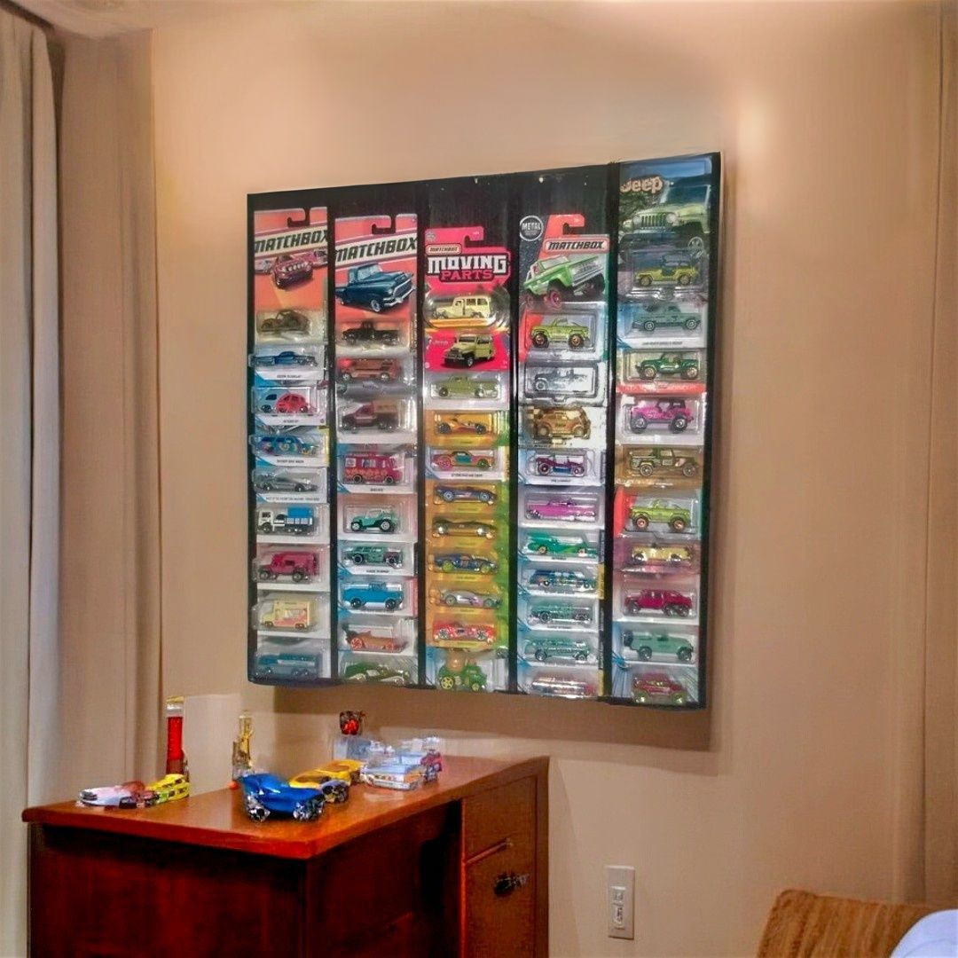 1/64 Scale Die Cast Car Display Rack for 50 Cars | Hot Wheels