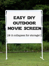 An Inexpensive Outdoor Movie Screen 