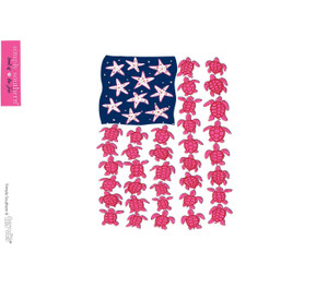 Sea turtle Flag Label for the 16oz. Tervis Tumblers with Lids 