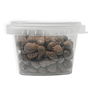 Chocolate Double Dipped Peanuts come in containers of 8 oz. from Harvest Array