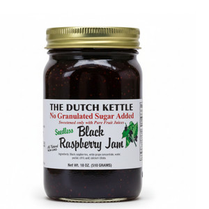 Dutch Kettle Amish Homemade No Sugar Added Black Raspberry Seedless Jams
