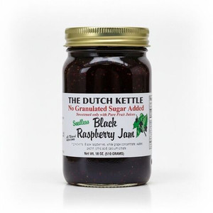Dutch Kettle Amish Homemade No Granulated Sugar Added Black Raspberry Seedless Jams