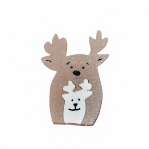 Wooden Nested Reindeer.  Handmade by veterans for Harvest Array.  Christmas decoration.