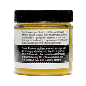 Garden Path All Natural Pain Relief Balm Label
