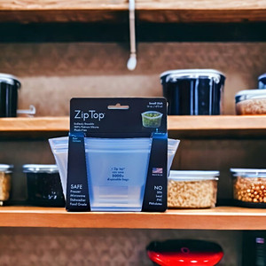 Frost colored Small Dish Food Container. Made in America.