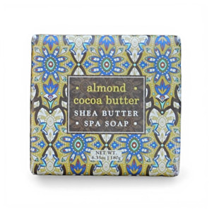 Almond Cocoa Butter 6.35 oz bar  of vegetable soap enriched with shea butter and cocoa butter. Order our new scent online now at harvestarray.com.