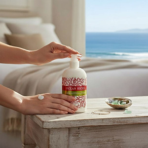 Shop Harvest Array for Greenwich Bay Trading's Ocean Riche Shea Butter Lotion. Made in the USA.