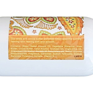 Ingredients in Juicy Peach Shea Butter Lotion