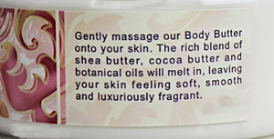 Rosewater & Jasmine Botanic Body Butter directions for use