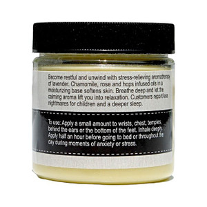 Apply the All Natural Lavender Dream Balm half an hour before bed for better sleep.