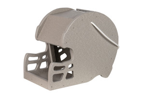 Light Gray Football Helmet Poly Bird Feeders