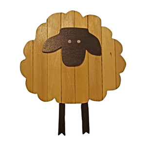 Reclaimed Wooden Sheep home decor for spring and Easter at Harvest Array