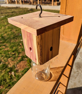Handmade Cedar Carpenter Bee Trap