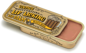 Root Beer Lip Licking Lip Balm in Vintage Slider Tin