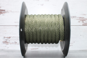 Olive Drab Solid Braided Multifilament Polypropylene Rope