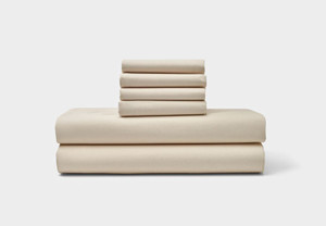 Check out our selection of Award-Winning Sheets available at Harvest Array. These shown are Natural, King size.