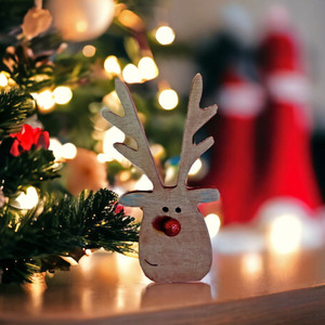 Happy Reindeer decoration. Made in America.  For Harvest Array