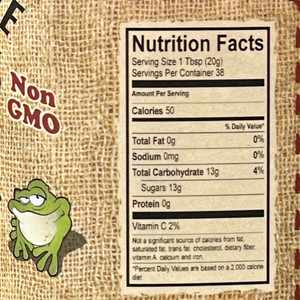 F.R.O.G. jam Nutritional Facts