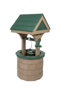 Weatherwood and turf green Small Wishing Well