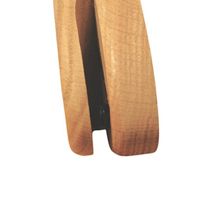 Wooden Marble Towel Holder view of groove and marble to securely hold a hand towel. Available at Harvest Array for kitchen, bath, and more.