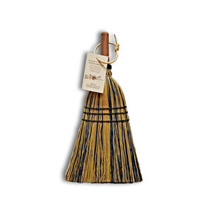 Stoltzfus Deluxe Whisk Brooms crafted with Blue and Yellow broomcorn by Stoltzfus Brooms for Harvest Array