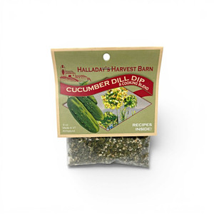 Halliday's Cucumber Dill dip mix & cooking blend is available at Harvest Array. Ask about Free Shipping!
