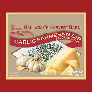 New to our array of Halliday's Dip and Cooking Seasoning mixes is Garlic Parmesan. Order today for purchase online at harvestarray.com.