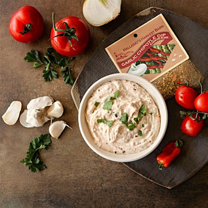 Garlic Chipotle Dip and Cooking Blend is a Best Seller at Halliday's and is now available at harvestarray.com.